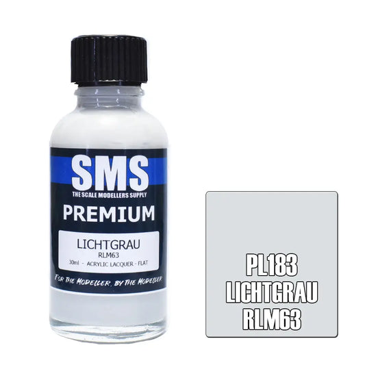 SMS Premium Acrylic Lichtgrau RLM63 30ml The Scale Modellers Supply
