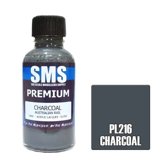 SMS Premium Acrylic Charcoal 30ml The Scale Modellers Supply
