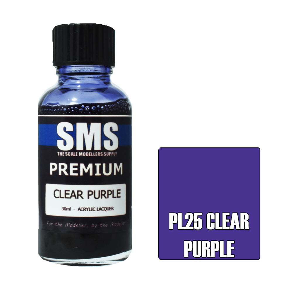 SMS Premium Acrylic Clear Purple 30ml