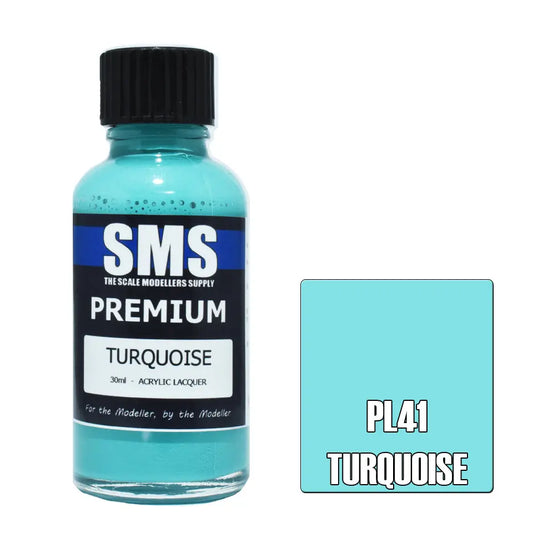 SMS Premium Acrylic Turquoise 30ml The Scale Modellers Supply