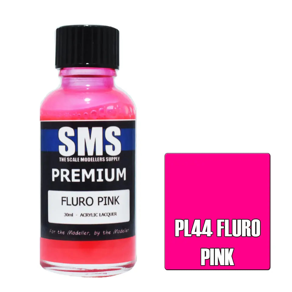 SMS Premium Acrylic Fluro Pink 30ml The Scale Modellers Supply