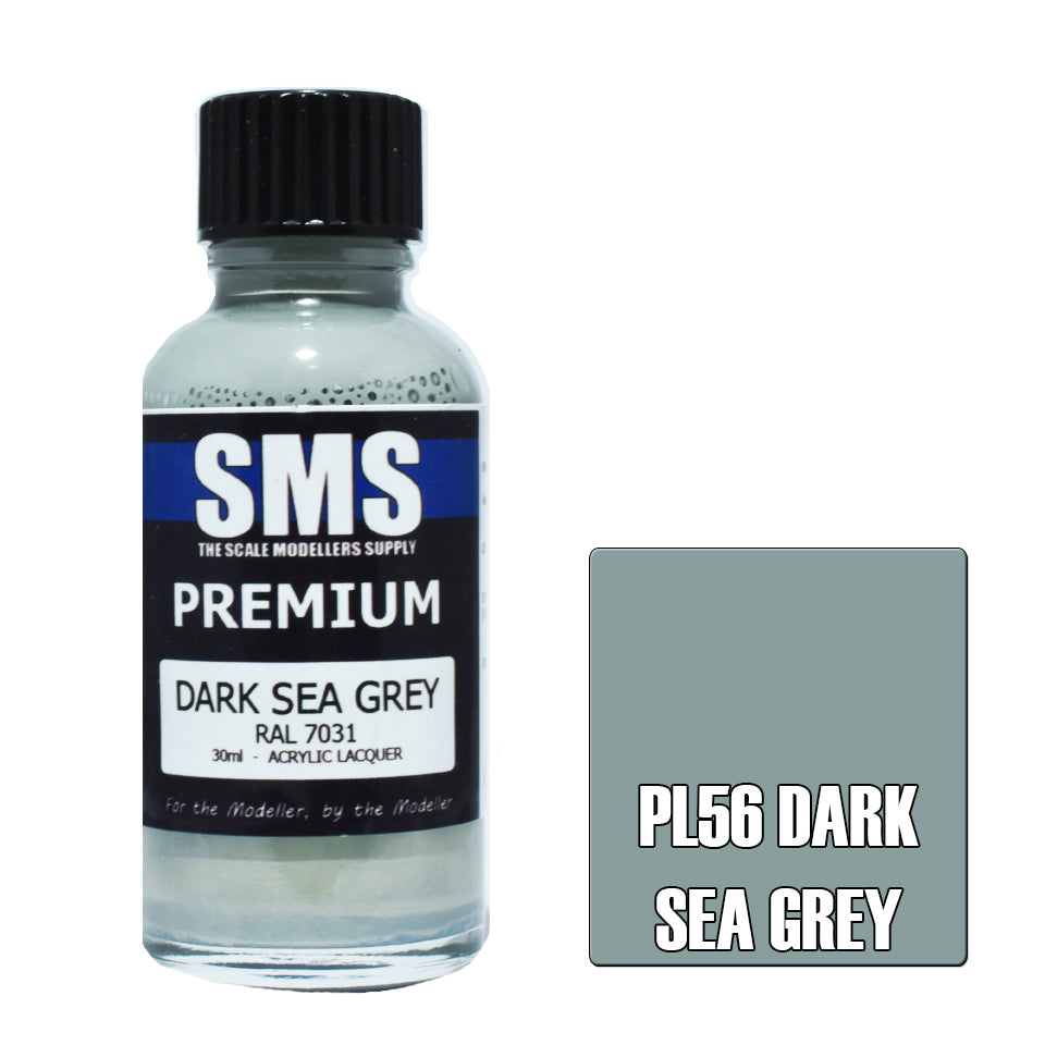 SMS Premium Acrylic Dark Sea Grey RAL7031 30ml