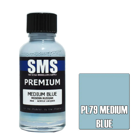 SMS Premium Acrylic Medium Blue (Modern Russian) 30ml The Scale Modellers Supply