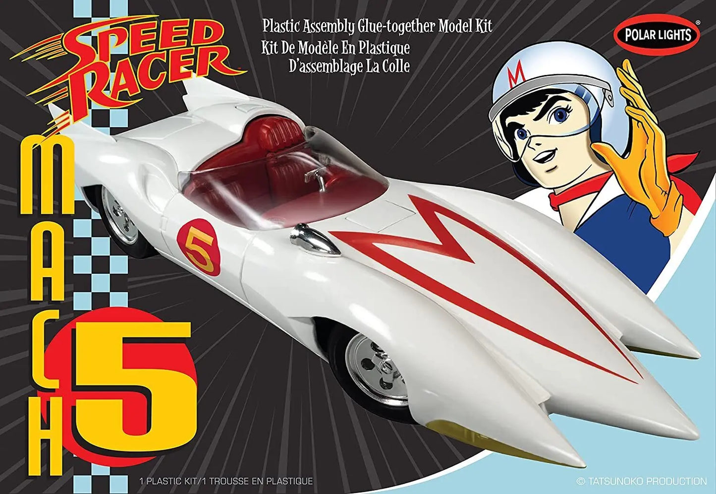 Polar Lights 1/25 Speed Racer Mach V  Plastic Model Kit - Franklin Hobbies Ltd
