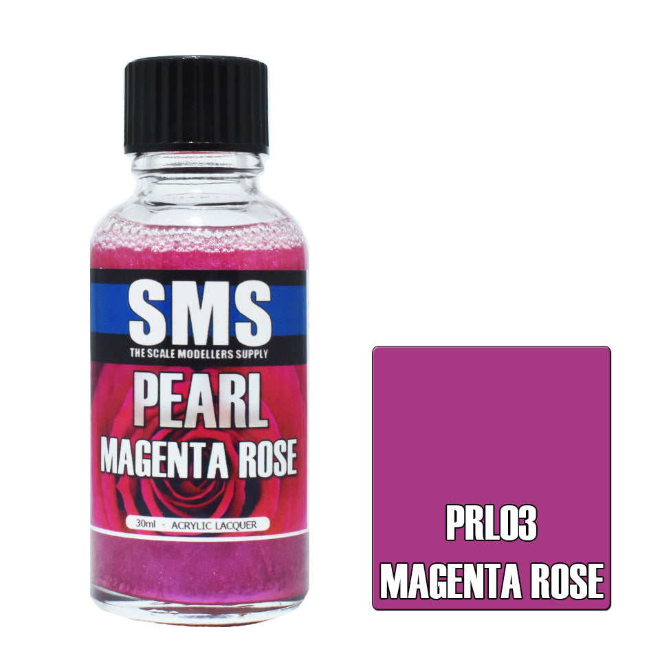SMS Pearl Acrylic Lacquer Magenta Rose 30ml