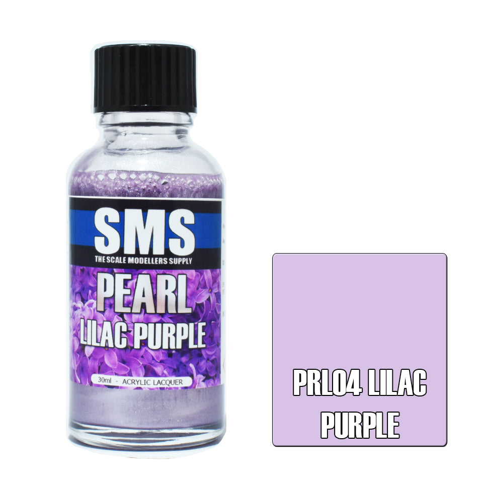 SMS Pearl Acrylic Lacquer Lilac Purple 30ml