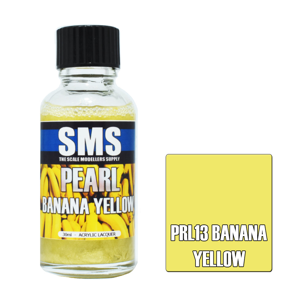 SMS Pearl Acrylic Lacquer Banana Yellow 30ml