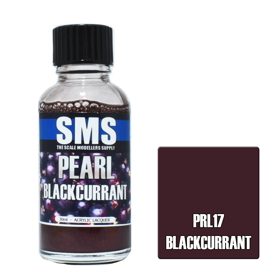 SMS Pearl Acrylic Lacquer Blackcurrent 30ml