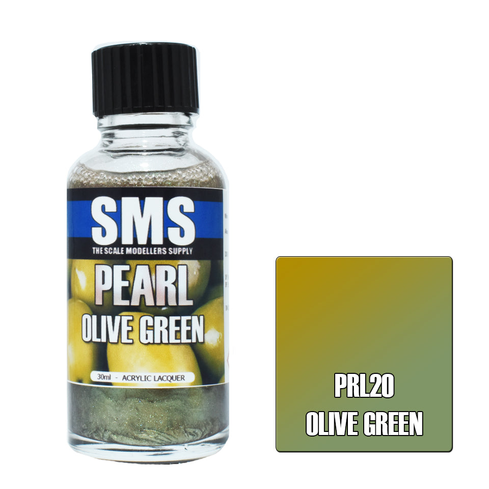SMS Pearl Acrylic Lacquer Olive Green 30ml
