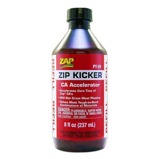 Zap-A-Gap Zip-Kicker CA Accelerator Refll Bottle 8oz/237ml ZAP-A-GAP