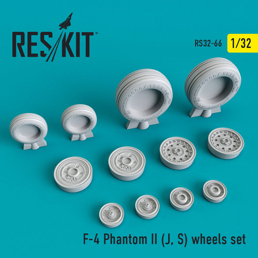 Res/Kit 1:32 F-4 Phantom II (J,S) Wheels Set
