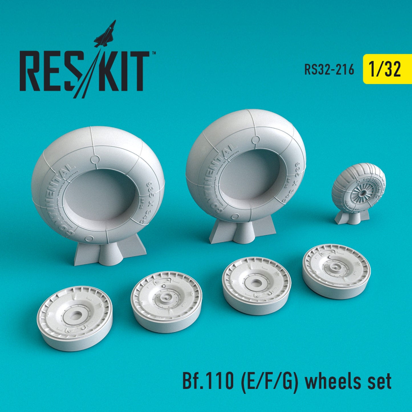 Res/Kit 1:32 Bf.110 (E/F/G) Wheels Set