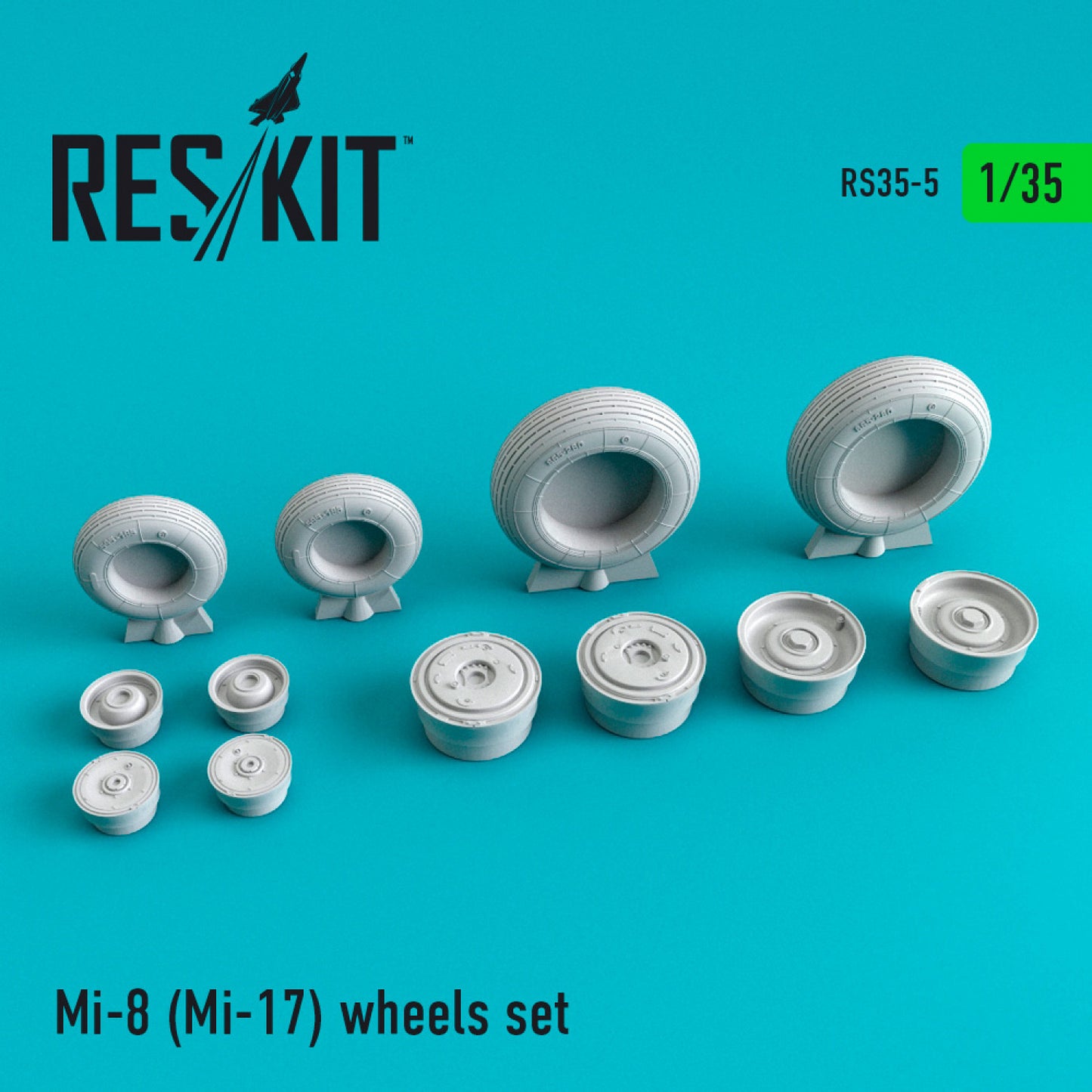 Res/Kit 1:35 Mi-8 (Mi-17) Wheels Set