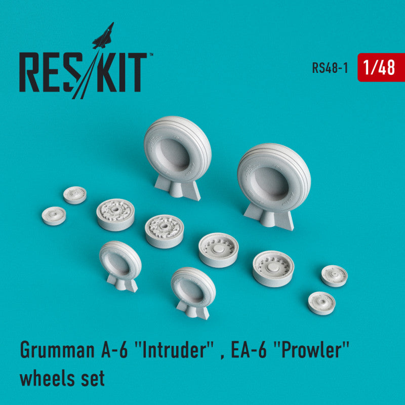 Res/Kit 1:48 A-6 Intruder , EA-6 Prowler wheels set