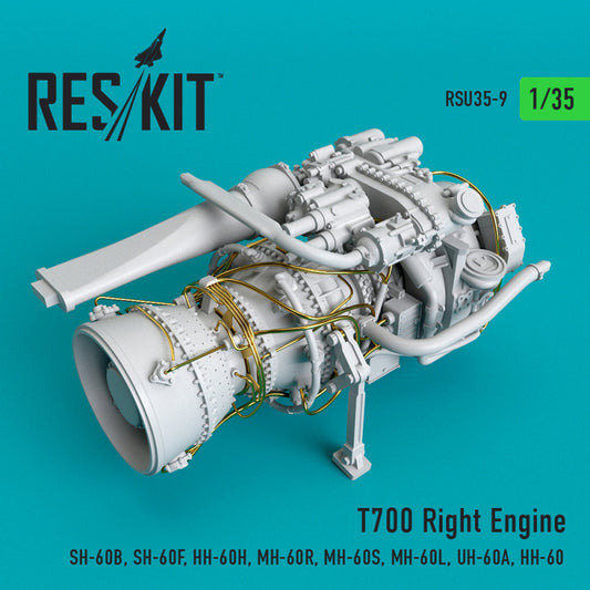 Res/Kit 1:35 T700 Right Engine (SH-60B, SH-60F, HH-60H, MH-60R, MH-60S, MH-60L, UH-60A, HH-60)