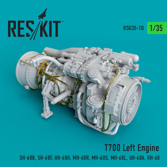 Res/Kit 1:35 T700 Left Engine (SH-60B, SH-60F, HH-60H, MH-60R, MH-60S, MH-60L, UH-60A, HH-60)
