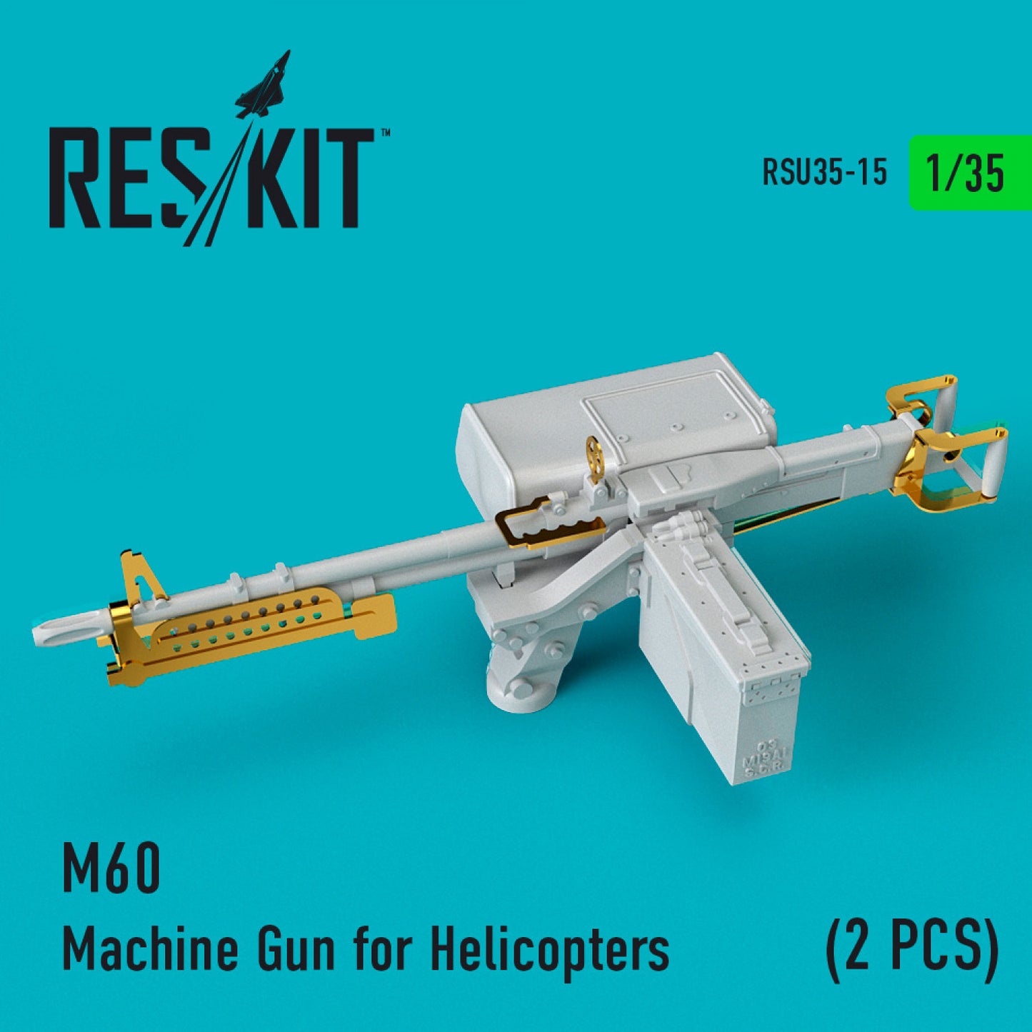 Res/Kit 1:35 Browning M60 Machine Gun for Helicopters