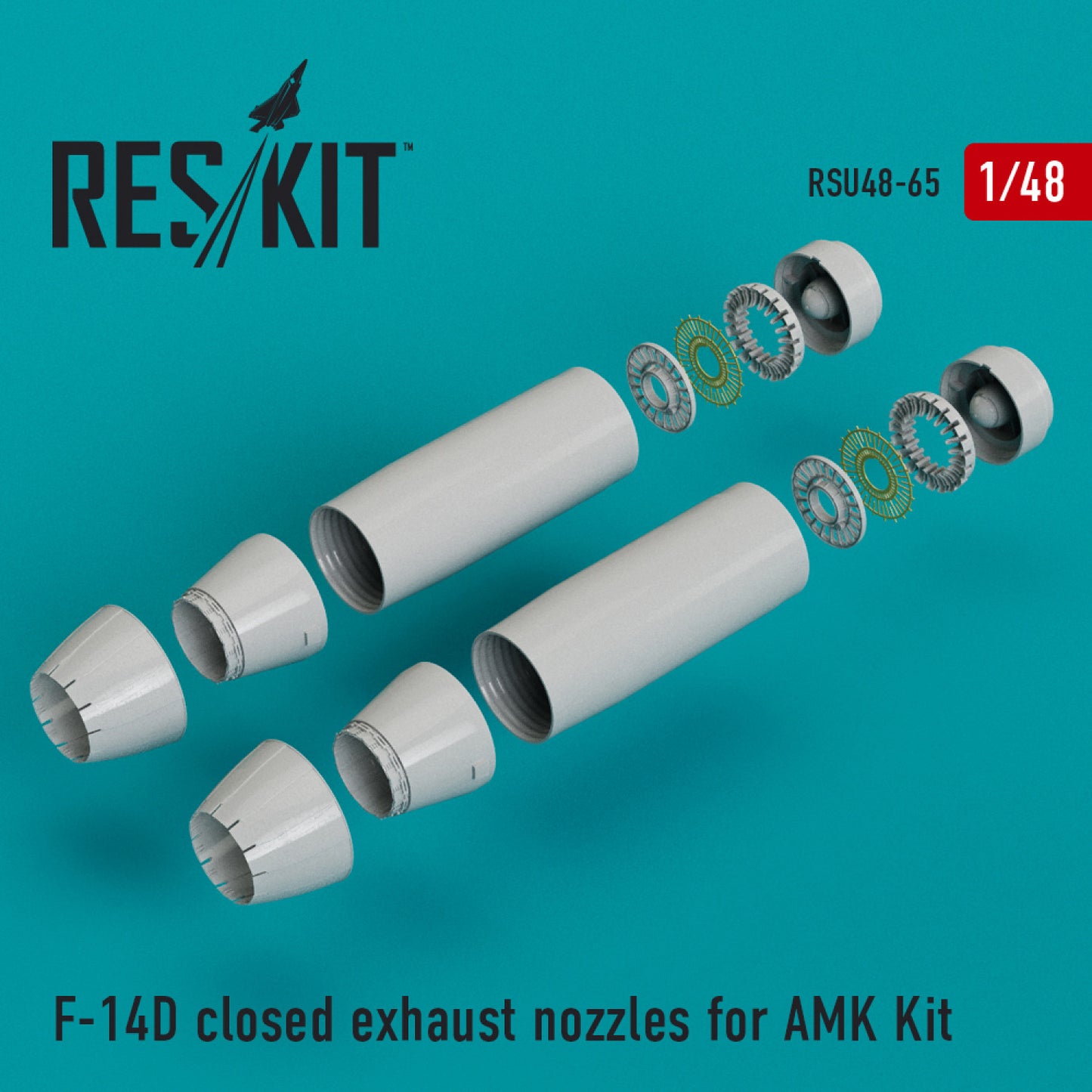 Res/Kit 1:48 F-14D closed exhaust nozzles for AMK Kit