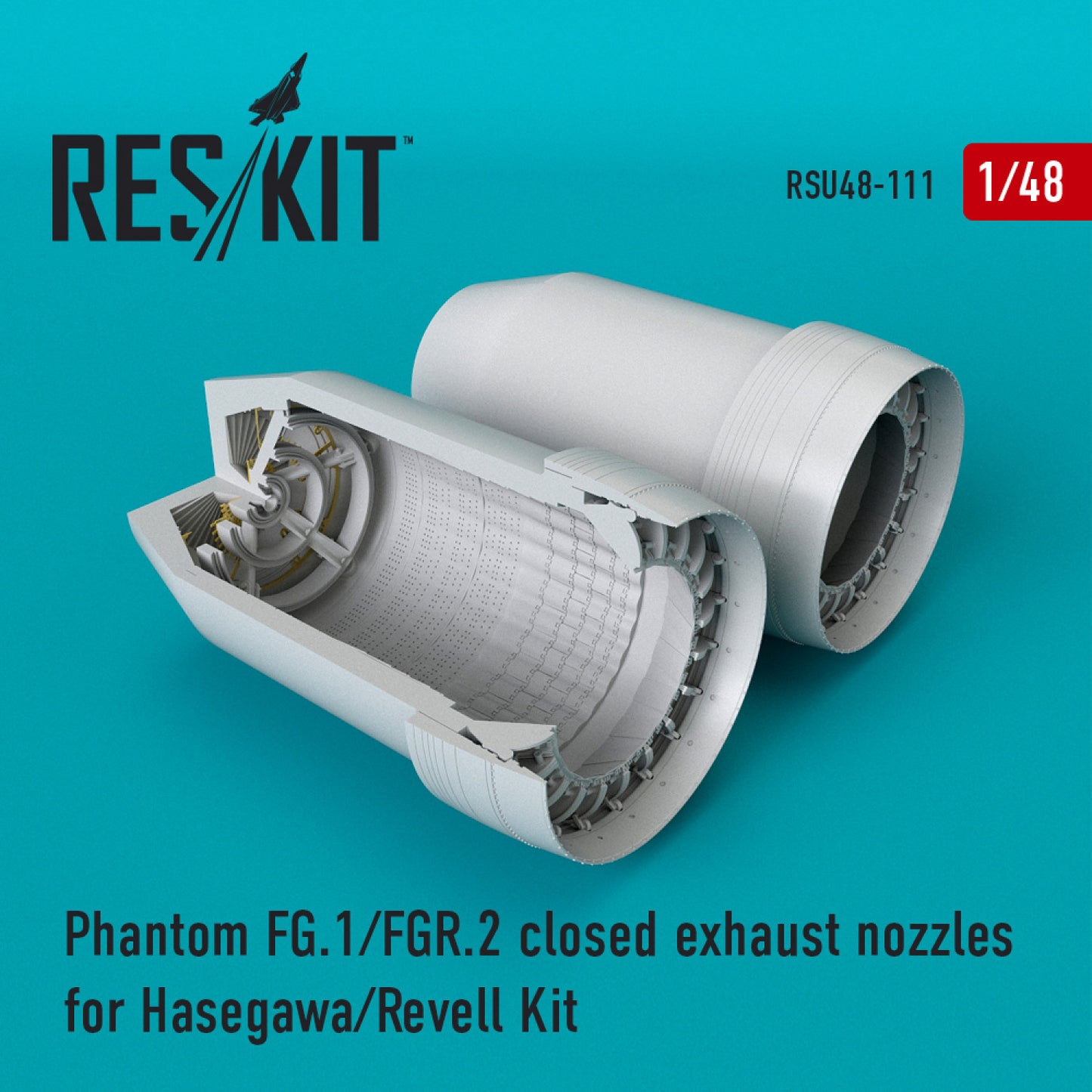 Res/Kit 1:48 Phantom FG.1/FGR.2 Closed Exhaust Nozzles for Hasegawa/Revell Kit