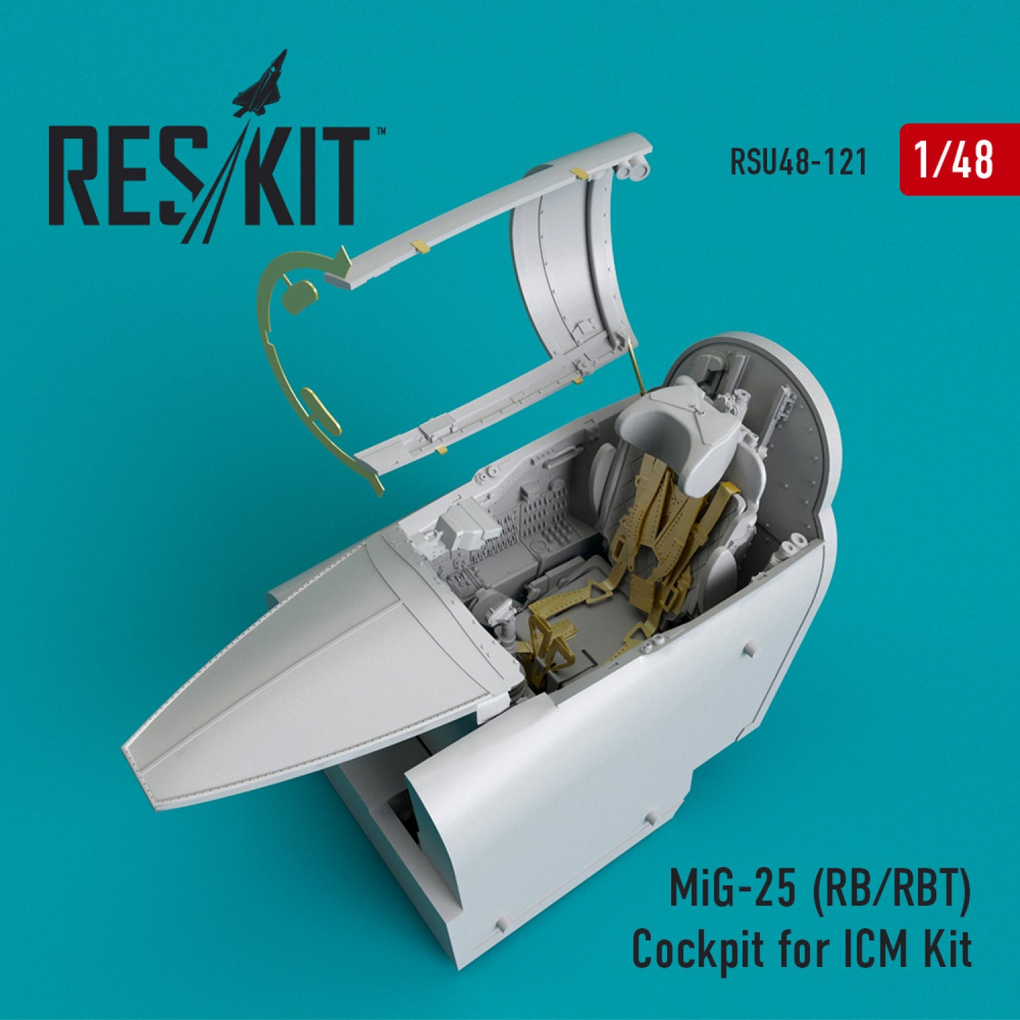 Res/Kit 1:48 MiG-25 (RB/RBT) Cockpit for ICM kit