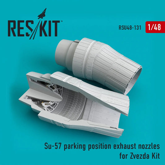 Res/Kit 1:48 Su-57 Parking Position Exhaust Nozzles for Zvezda Kit Res/Kit