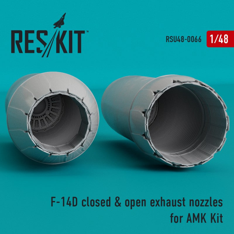Res/Kit 1:48 F-14D closed & open exhaust nozzles for AMK Kit