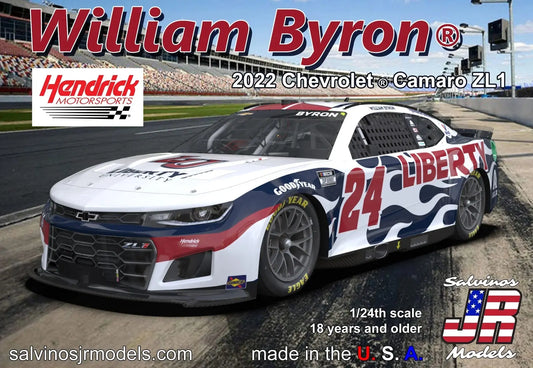 Salvinos J R 1/24 Hendrick Motorsports William Byron 2022 Camaro-Liberty University Plastic Model Kit Salvinos J R Models