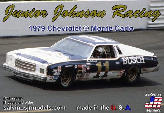 Salvinos J R 1/25 Junior Johnson Racing 1979 Chevrolet Monte Carlo Driven by Cale Yarborough Plastic Model Kit Salvinos J R Models