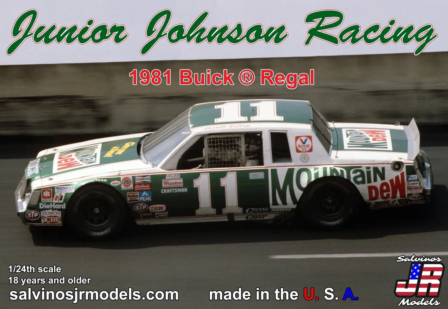 Salvinos J R 1/24 Junior Johnson Racing 1981 Buick Driven by Darrell Waltrip Plastic Model Kit Salvinos J R Models