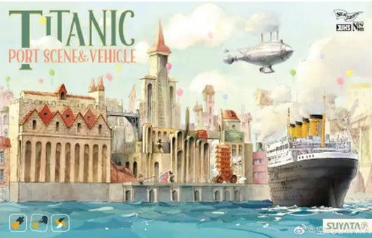 Suyata Titanic - Port Scene & Vehicle Plastic Model Kit - Franklin Hobbies Ltd