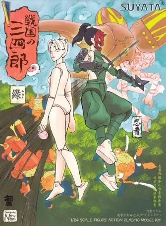 Suyata Sannshirou From The Sengoku - Ninja Girl Plastic Model Kit - Franklin Hobbies Ltd