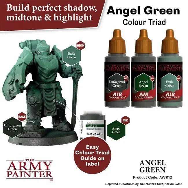 The Army Painter Warpaints Air: Angel Green - 18ml Acrylic Paint The Army Painter