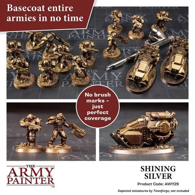 The Army Painter Warpaints Air: Shining Silver - 18ml Acrylic Paint The Army Painter