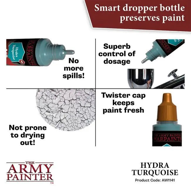 The Army Painter Warpaints Air: Hydra Turquoise - 18ml Acrylic Paint The Army Painter