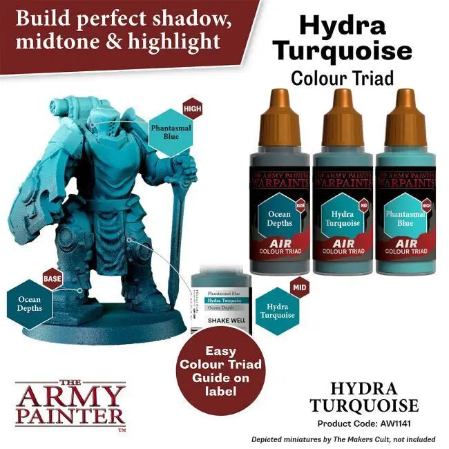 The Army Painter Warpaints Air: Hydra Turquoise - 18ml Acrylic Paint The Army Painter