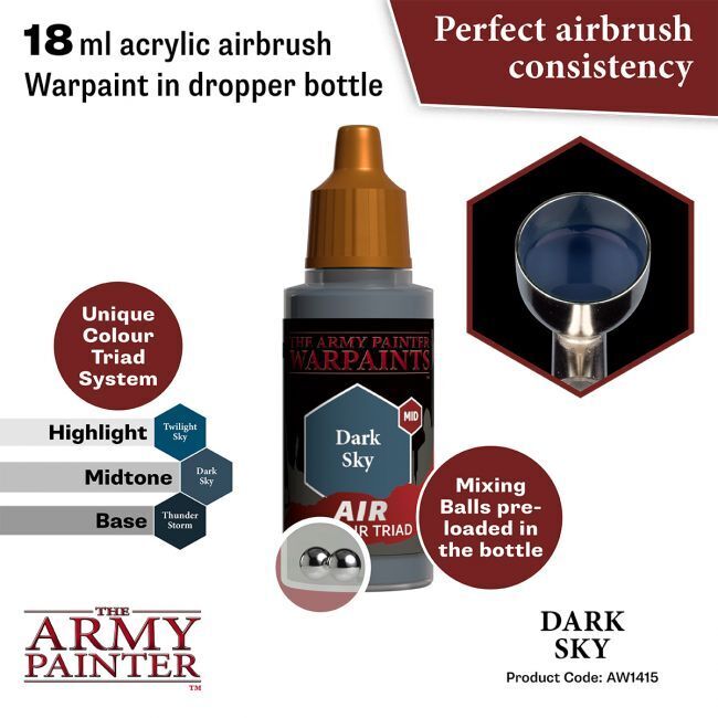 The Army Painter Warpaints Air: Dark Sky - 18ml Acrylic Paint