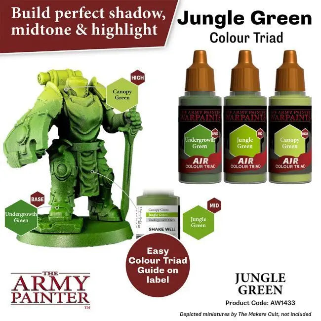 The Army Painter Warpaints Air: Jungle Green - 18ml Acrylic Paint The Army Painter