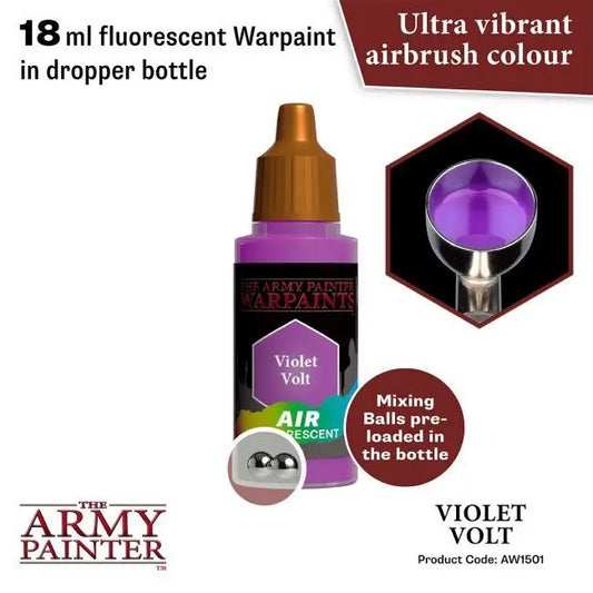 The Army Painter Warpaints Air: Violet Volt - 18ml Acrylic Paint The Army Painter