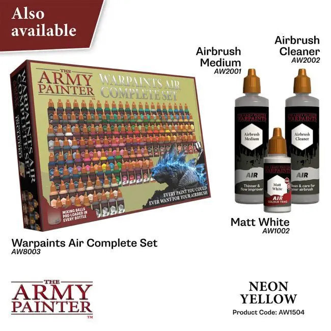 The Army Painter Warpaints Air: Neon Yellow - 18ml Acrylic Paint The Army Painter