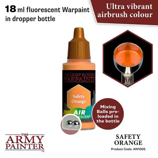 The Army Painter Warpaints Air: Safety Orange - 18ml Acrylic Paint The Army Painter
