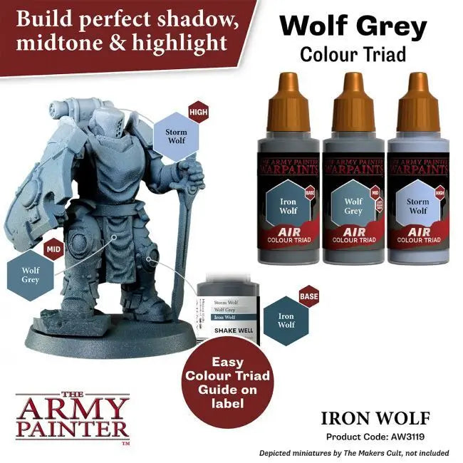 The Army Painter Warpaints Air: Iron Wolf - 18ml Acrylic Paint The Army Painter