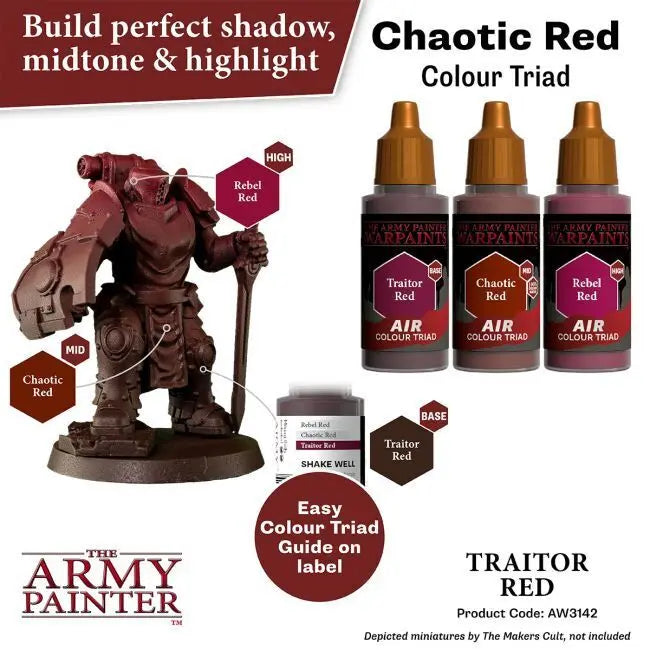 The Army Painter Warpaints Air: Traitor Red - 18ml Acrylic Paint The Army Painter