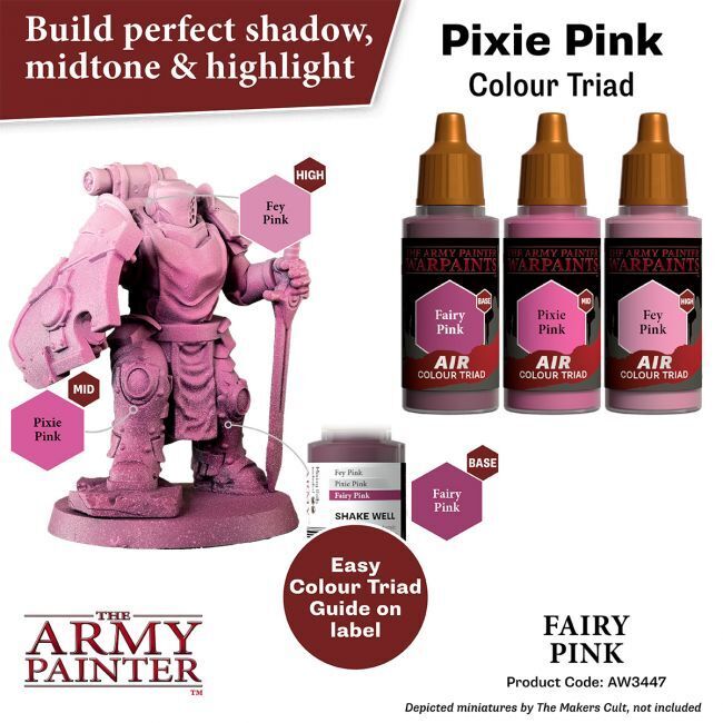 The Army Painter Warpaints Air: Fairy Pink - 18ml Acrylic Paint The Army Painter