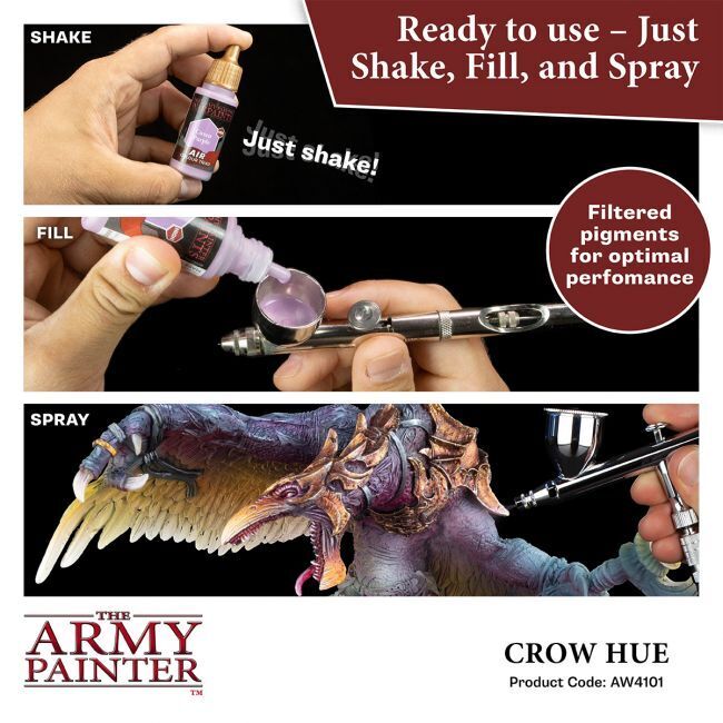 The Army Painter Warpaints Air: Crow Hue - 18ml Acrylic Paint