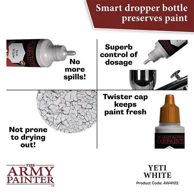 The Army Painter Warpaints Air: Yeti White - 18ml Acrylic Paint The Army Painter