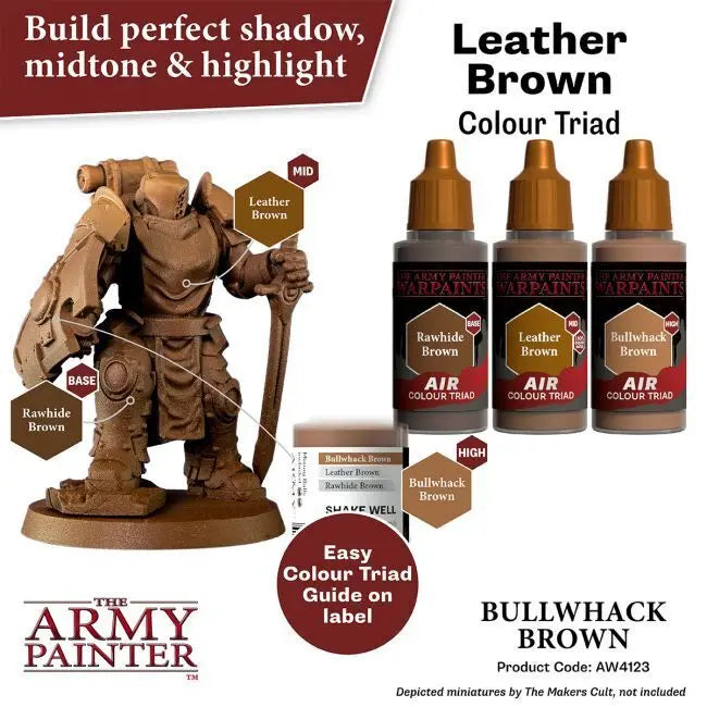 The Army Painter Warpaints Air: Bullwhack Brown - 18ml Acrylic Paint The Army Painter