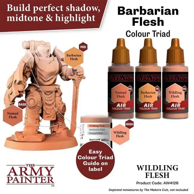 The Army Painter Warpaints Air: Wildling Flesh - 18ml Acrylic Paint The Army Painter
