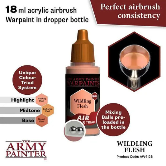 The Army Painter Warpaints Air: Wildling Flesh - 18ml Acrylic Paint The Army Painter