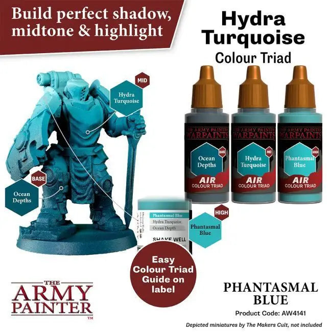 The Army Painter Warpaints Air: Phantasmal Blue - 18ml Acrylic Paint The Army Painter