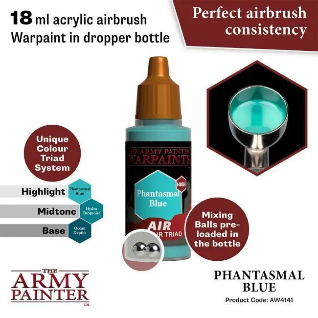 The Army Painter Warpaints Air: Phantasmal Blue - 18ml Acrylic Paint The Army Painter